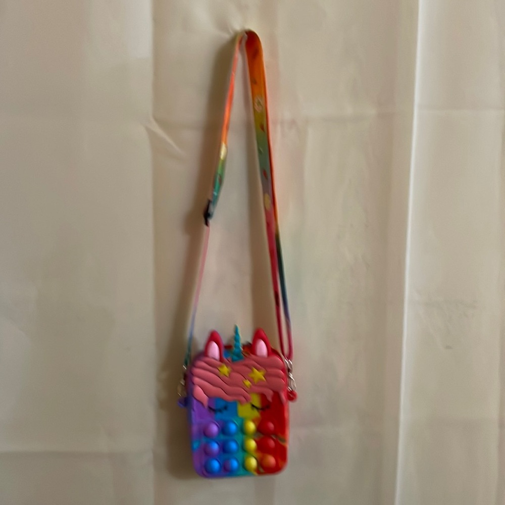 Pop it Unicorn Bags for Girls Fidget Toys Purse Women, Unicorn Pop It Bag